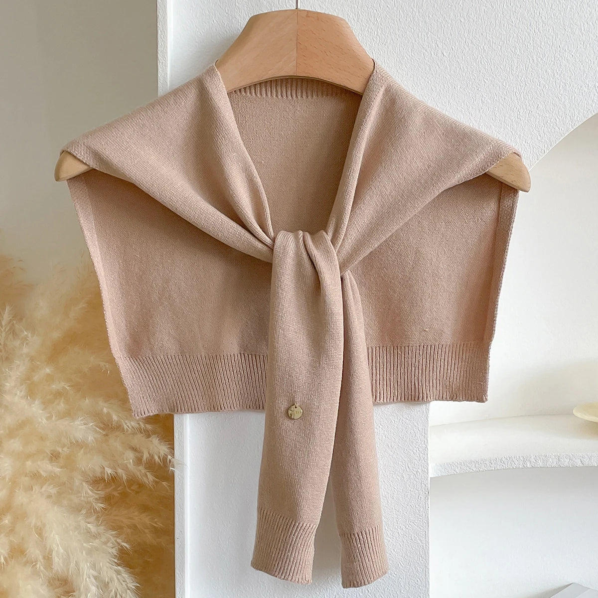 Women Latest Design Korean Style Knitted Shawl Summer Solid Sunscreen Pashmina Scarves Lady Wraps Bandana Spring Girl Soft Scarf