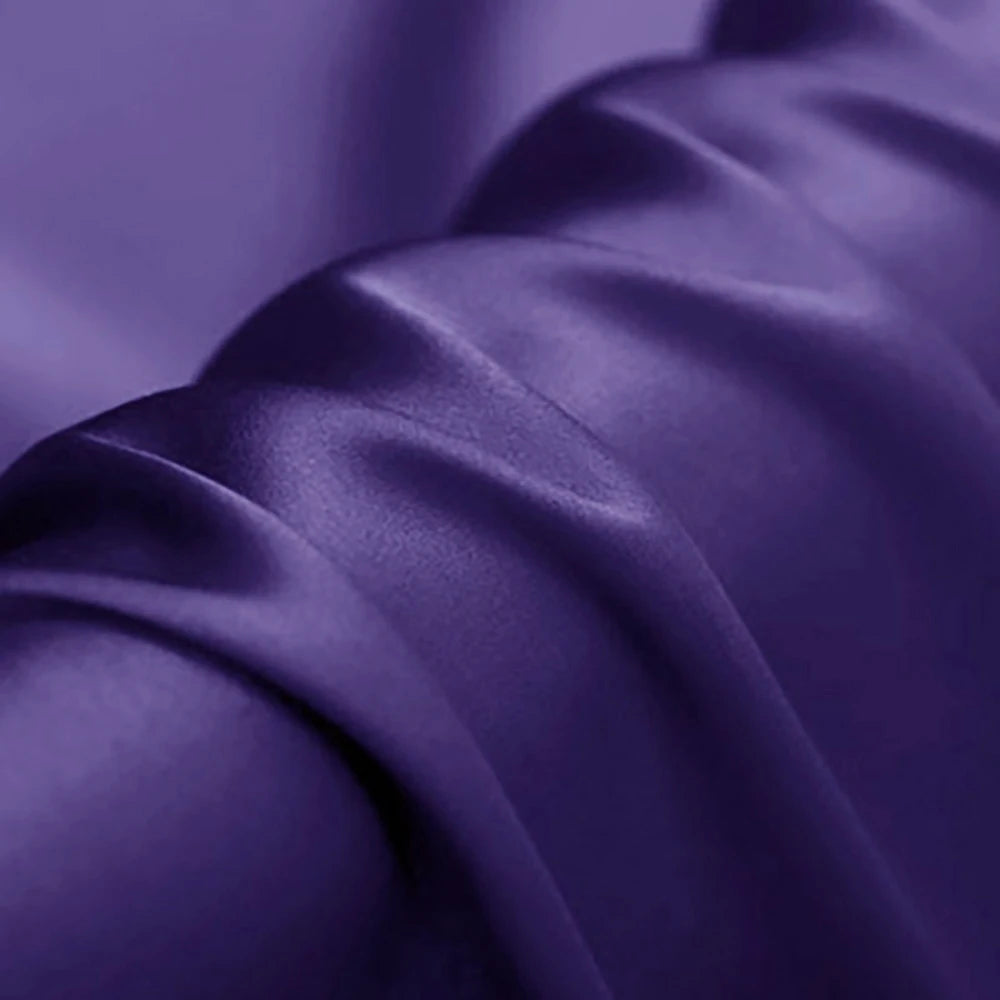 CISULI Pure Silk Stretch Satin Fabric,16momme,Width 140cm,Silk Lycra,Shirt and Dress Cloth Material