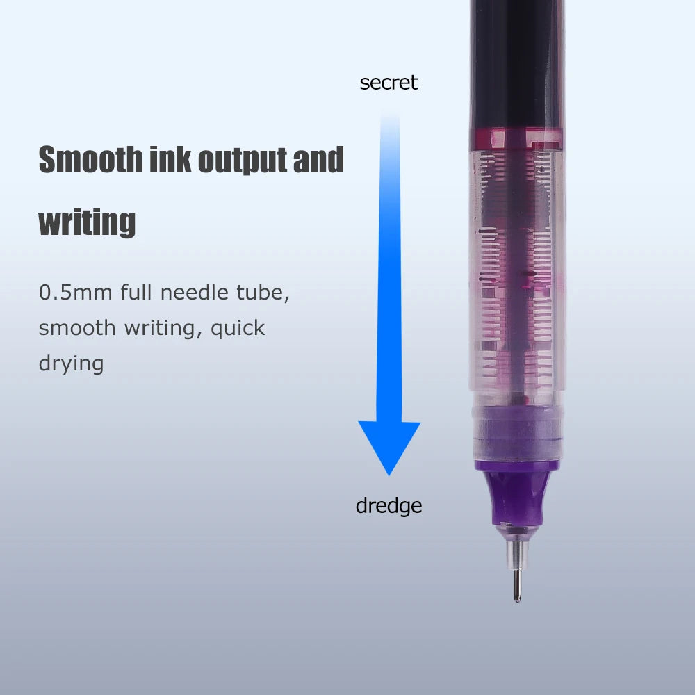 0.5mm Needle Tip Gel Ink Pens in 3 Colors