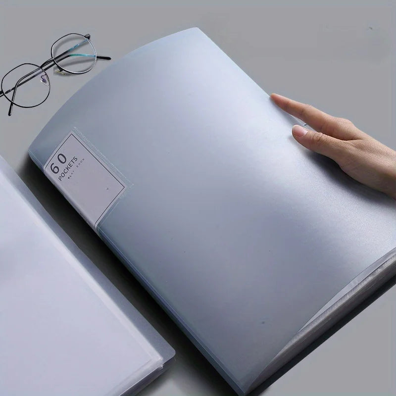 Data Book A4 Transparent Insert Folder Picture Book Storage