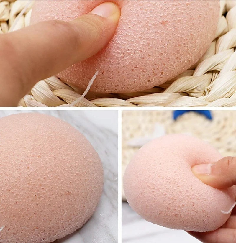 1PCS Natural Konjac Sponge - Gentle Exfoliating & Cleansing Face Wash Tool for Sensitive Skin Care
