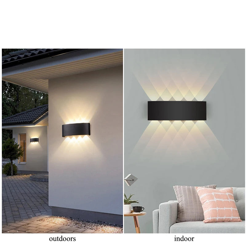 Up and Down LED Wall Lamp Waterproof Interior Wall