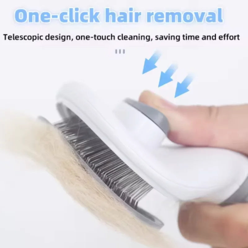 Pet Comb Stainless Steel Needle Comb Pet Dog Cleaning Brush Dog And Cat Hair Removal Floating Hair Cleaning Beauty Skin Care