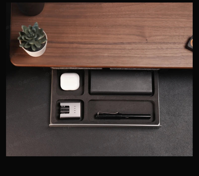Monitor Stand Riser Storage Drawers Office Desk Organizer Computer Storage Shelf Ergonomic Desk Accessory for Home Office Setup