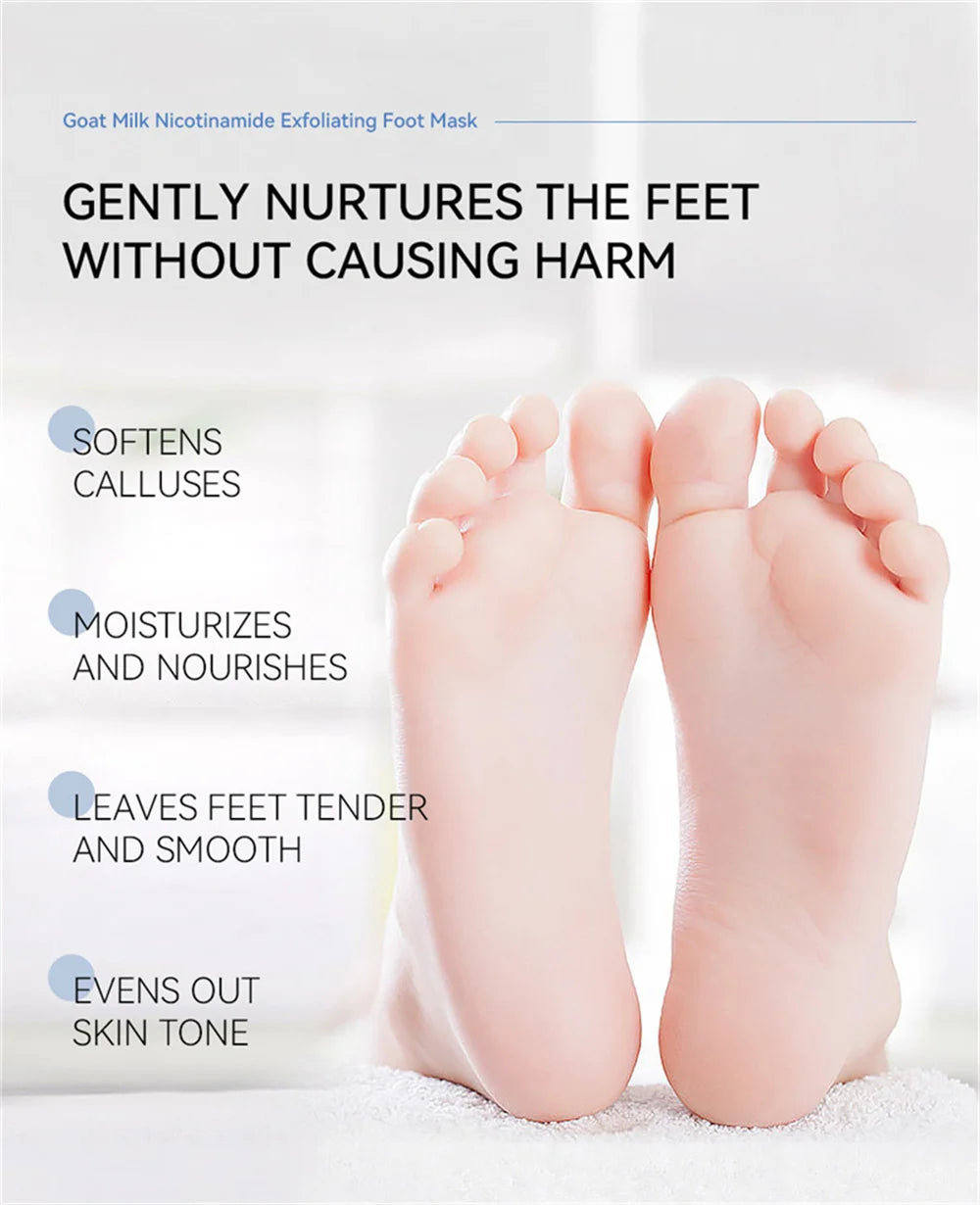 Exfoliating Foot Mask Feet Peeling Mask Spa Socks Smooth Dead Skin Remover Moisturizing Whitening Anti-Cracked Foot Skin Care