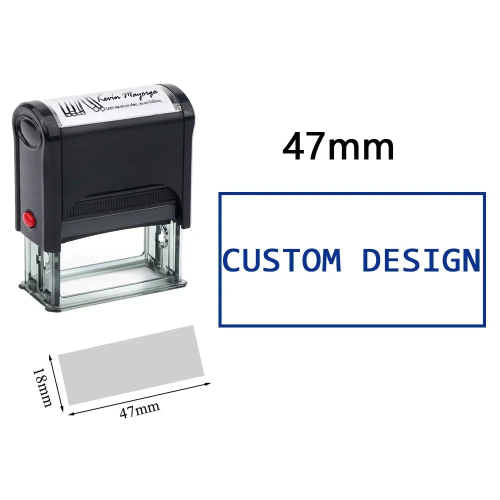 Custom Self-Inking Stamp Customized LOGO Self-Inking Business Address Wax Seal Name Letter Handicrafts Personalize Rubber Stamps