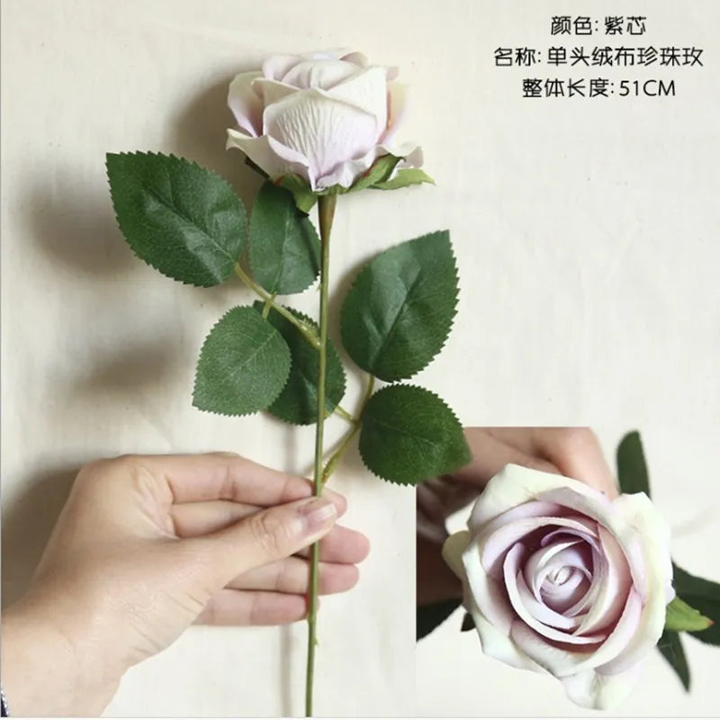 5/10pcs Artificial Flowers Silk Rose Hom Decor Wedding Bridal Bouquet Outdoor Garden Arch Accessory Valentine's Day Diy Gift Box