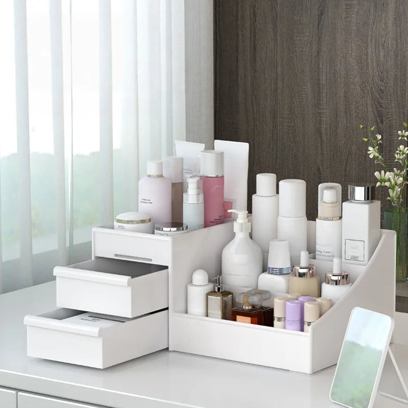 Desktop drawer style cosmetic storage box dressing table shelf file storage box