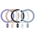 1-5Pcs Universal Metal Plate Ring for Magsafe Magnetic Wireless Charger Iron Sheet Sticker Car Phone Holder for IPhone 14 15 16