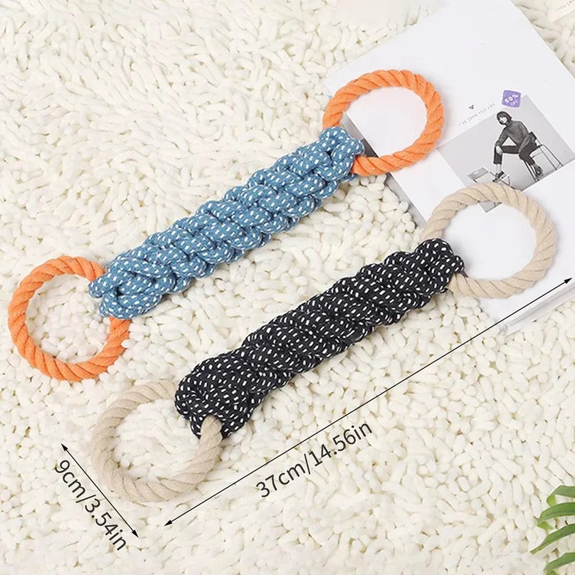 1PC Handwoven Pet Dog Toy for Teeth Cleaning And