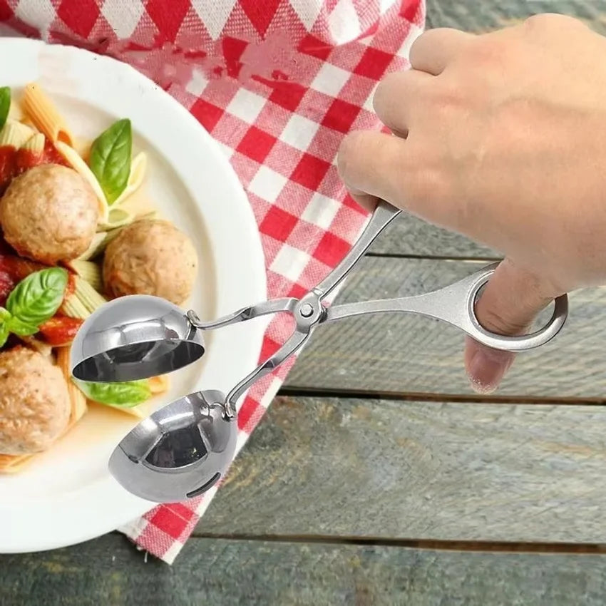 Meat Ball Maker Tool Stainless Steel Clip Round Rice
