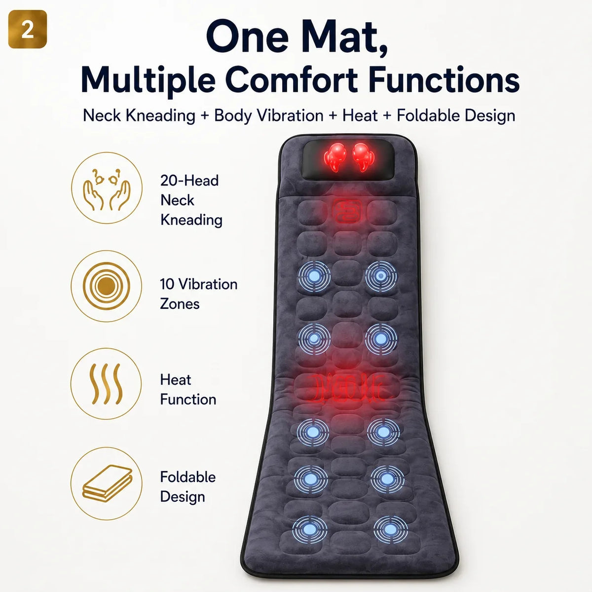 Full Body Massage Mat with Heat