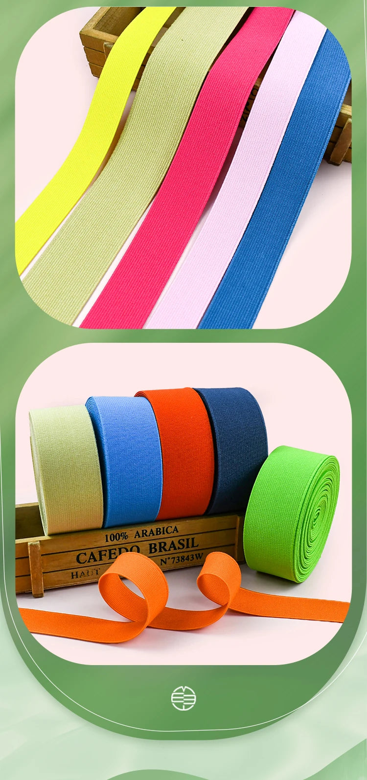 10M 20-50mm Nylon Rubber Bands Sewing Belt Sling 1.2mm Thick Elastic Band Garment Decoration Stretch Ribbon Tape DIY Accessories