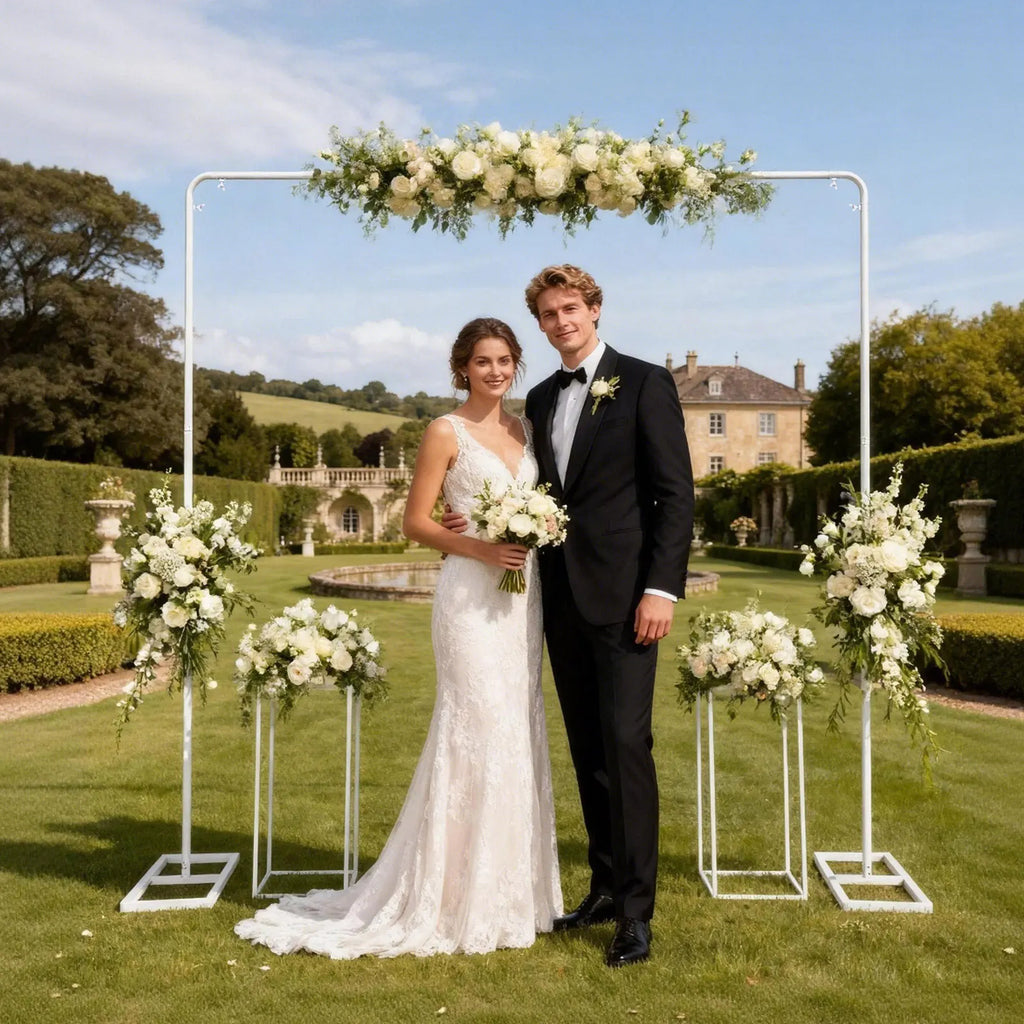2x2m Balloon Arch Stand with Flower Holders