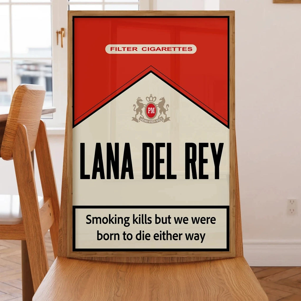 Singer Lana Del Rey Trendy Music Album Lyrics Cover Born To Die Poster Canvas Painting Wall Art Pictures Home Dorm Decor Gift