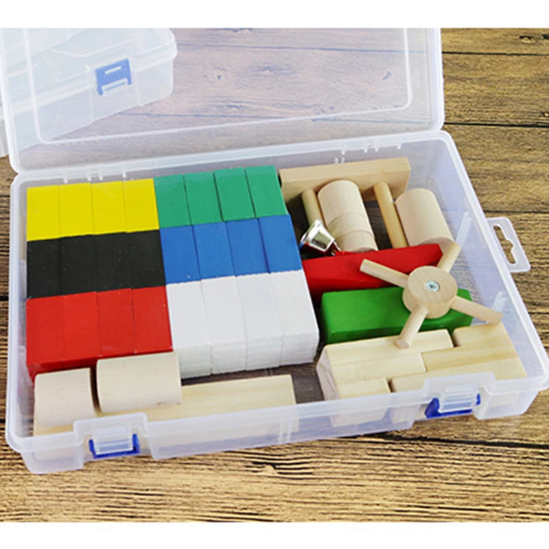 Multi Grids Plastic Detachable Storage Boxes Bins for Tools&Jewelry&Fishing Gear&Screw Desk Organizer cajas de madera