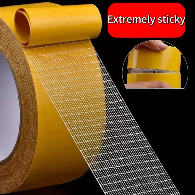 Strong Fixation of Double Sided Cloth Base Tape Translucent