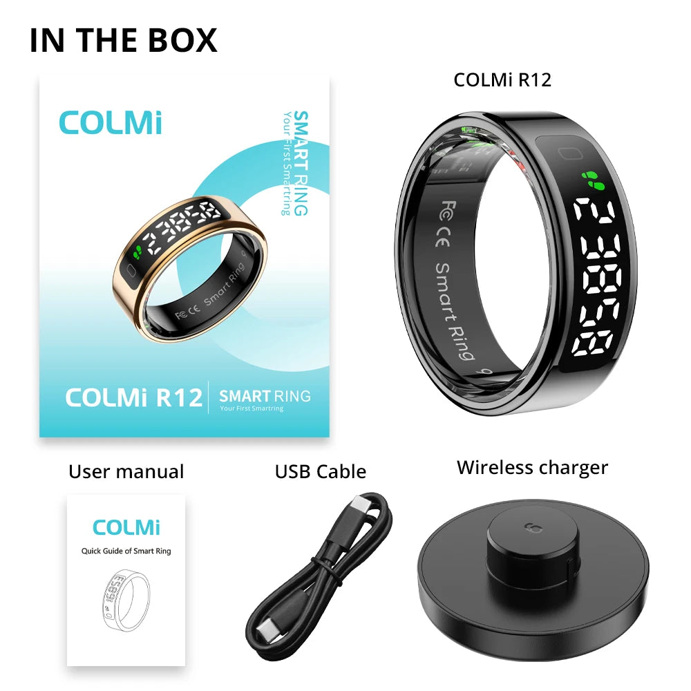 COLMI R12 Smart Ring with Display Screen and Touch