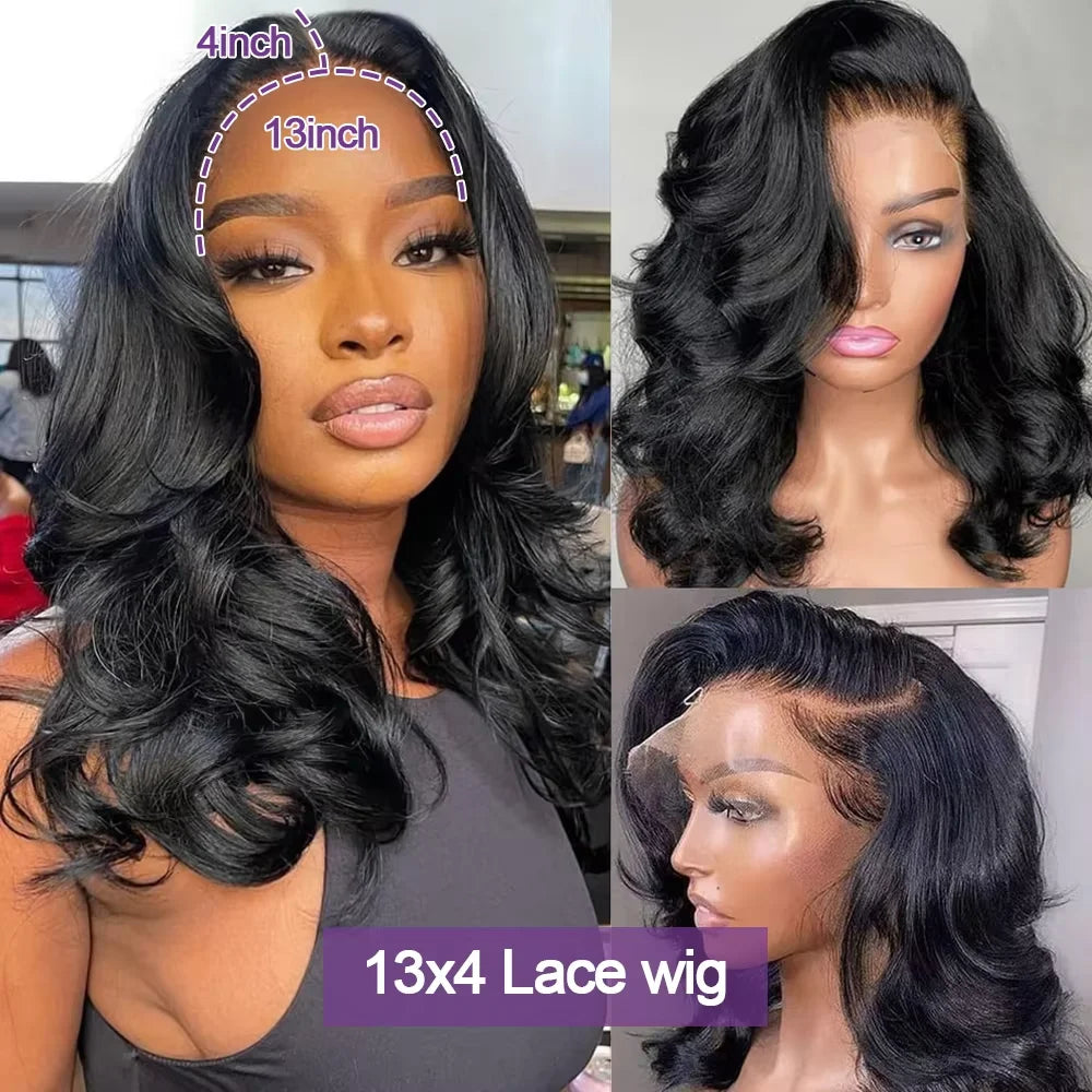 Short Bob 250% Density 13x4 HD Lace Front Human