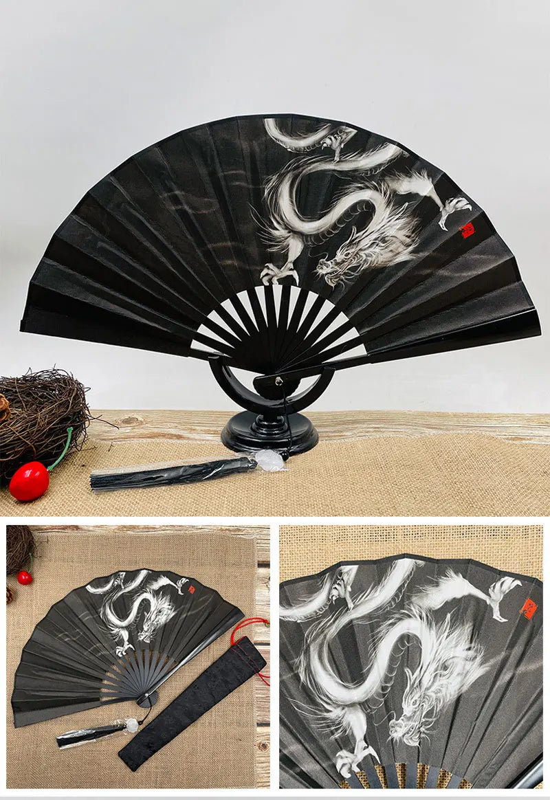 With Tassel Art Craft Style Foldable Hand Fan Portable Folding Fan Wedding Party Photo Props Guest Gifts Home Decor Craft