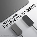 For iPad Pro Magnetic Wireless Charger Aluminum Alloy Fast Charging Smart Chargers With 2m Cord For iPad Pro 13"/11"/12.9"/10.9"