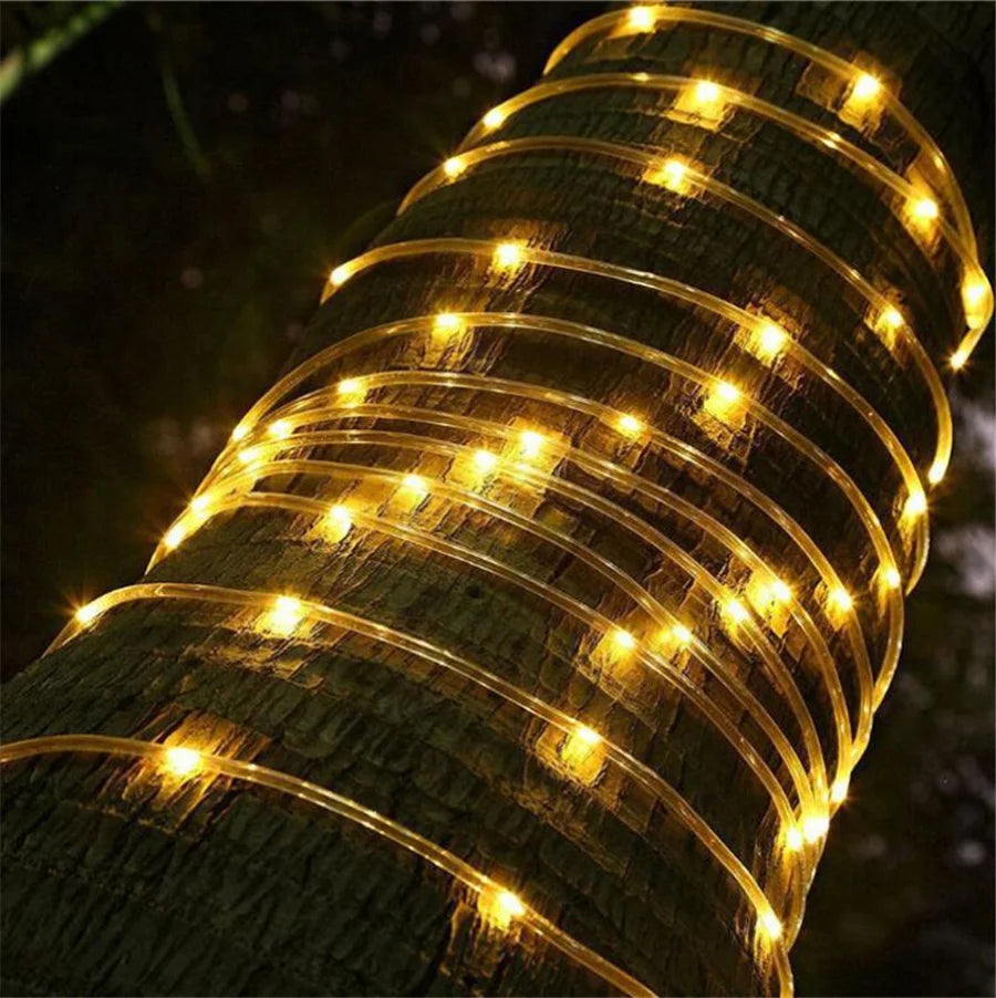 LED Tube Rope String Light Outdoor Waterproof Christmas Garland