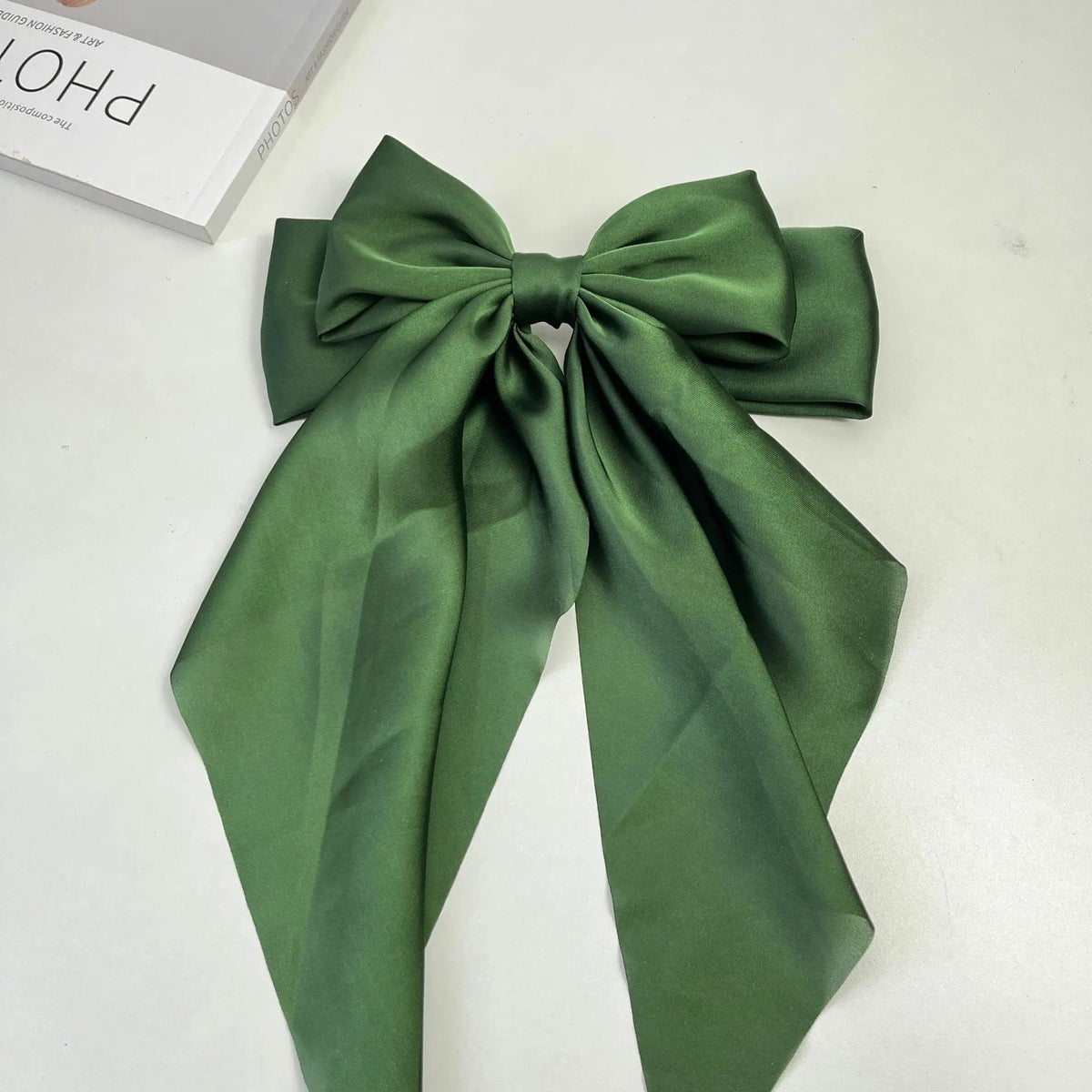 30 Solid Elegant Satin Bow Hairpin Women Girls Spring Hair Clips Headwear Ponytail Hairclips Barrettes Girls Hair Accessories