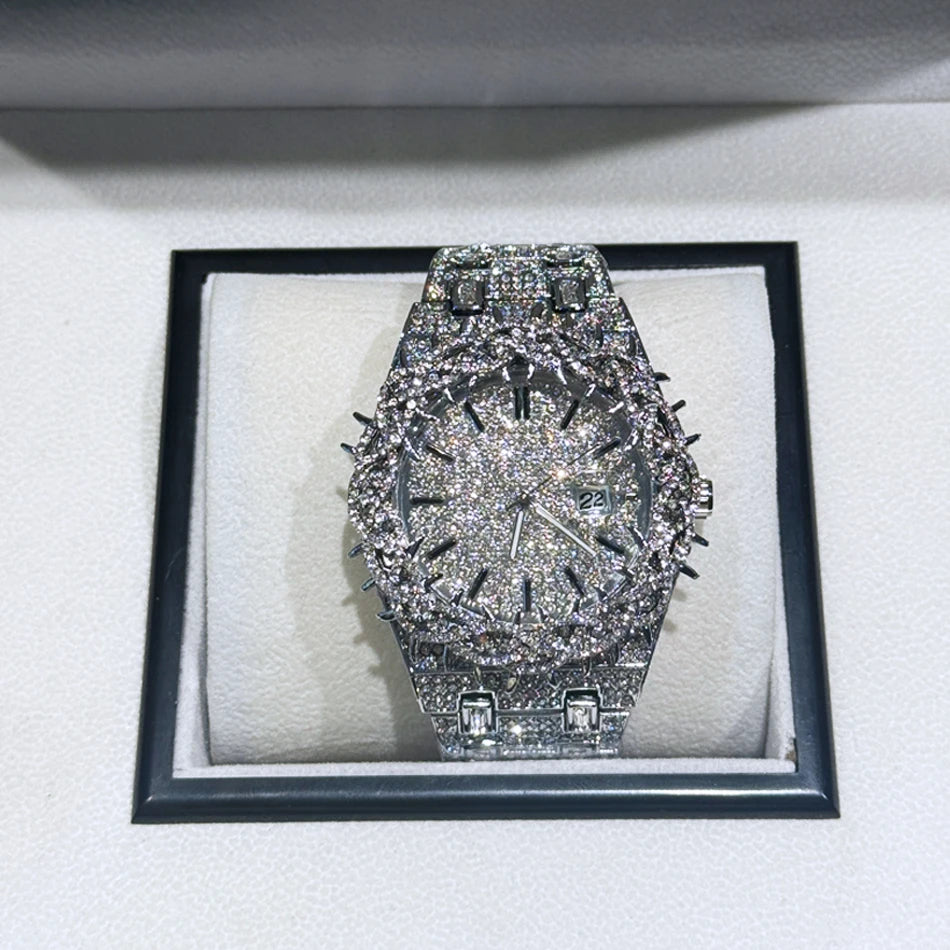 Thorn Spike Iced-Out Men's Watch