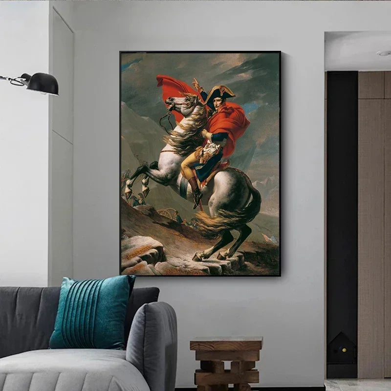 Vintage Classic Napoleon Bonaparte Coronation Wall Art, Canvas Print Poster, Suitable for, Home, Living Room, Office Decoration