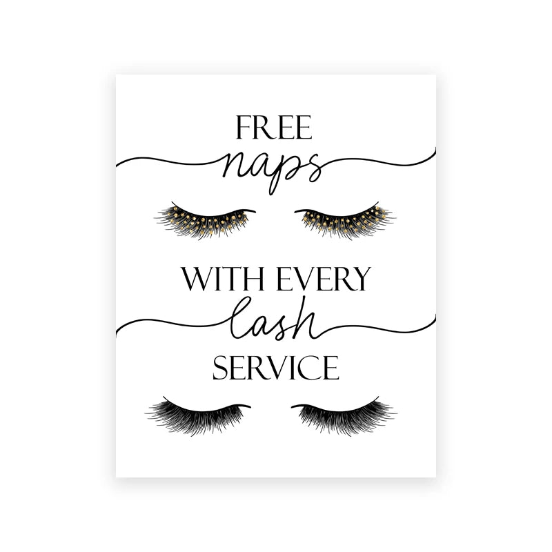Lash Extensions Technician Guide Posters and Prints Makeup Wall Art Picture Room Decor Eyelash Business Form Art Canvas Poster