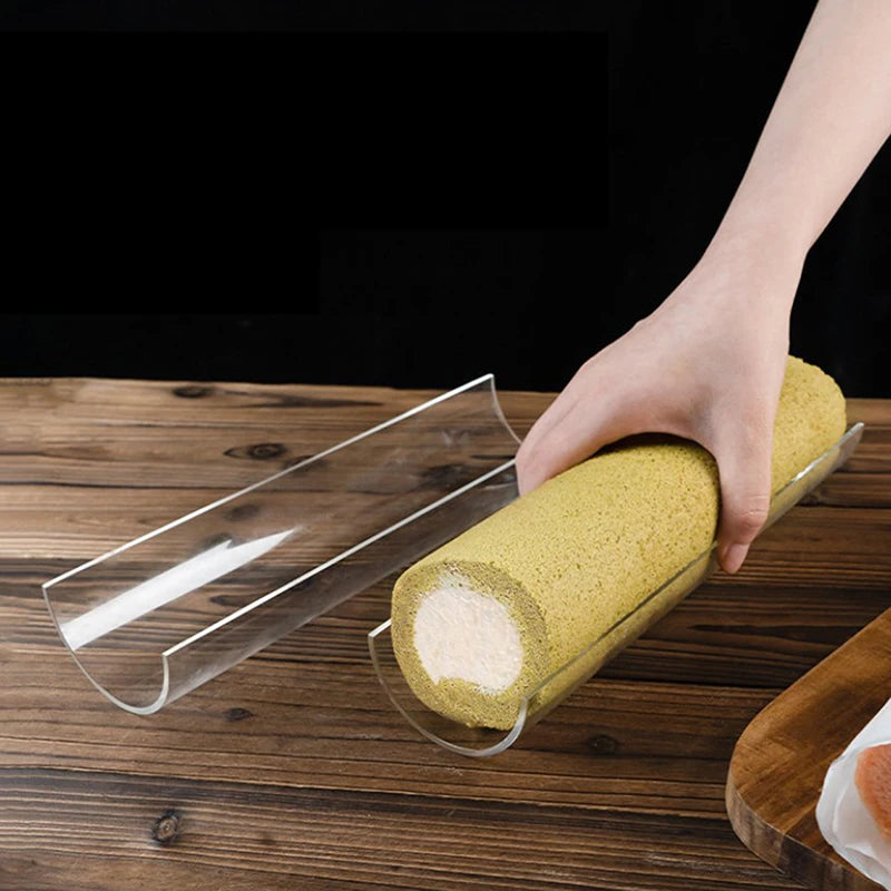 New Thickening 30CM Cake Roll Shaping Insert Mold U-shaped Transparent Retainer Semicircle Pastry Baking Kitchen Tool
