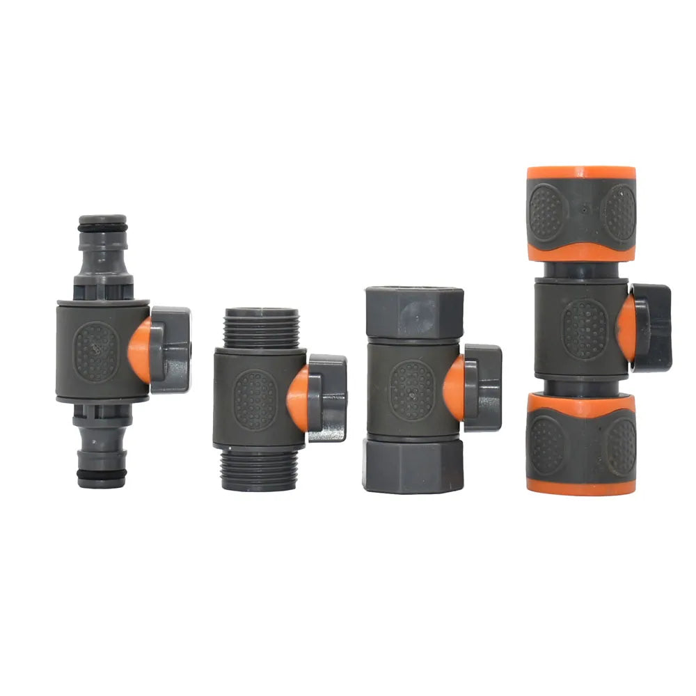 3/4 Male Female Tap Quick Connecter Nipple Garden Hose Thread Ball Valve Fittings Tubing Repair Watering Gun Adapter