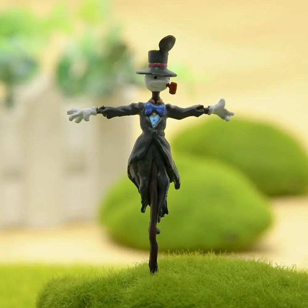 New DIY Landscape Decoration Mini Resin Scarecrow Statue Funny Cartoon Toy Ornaments
