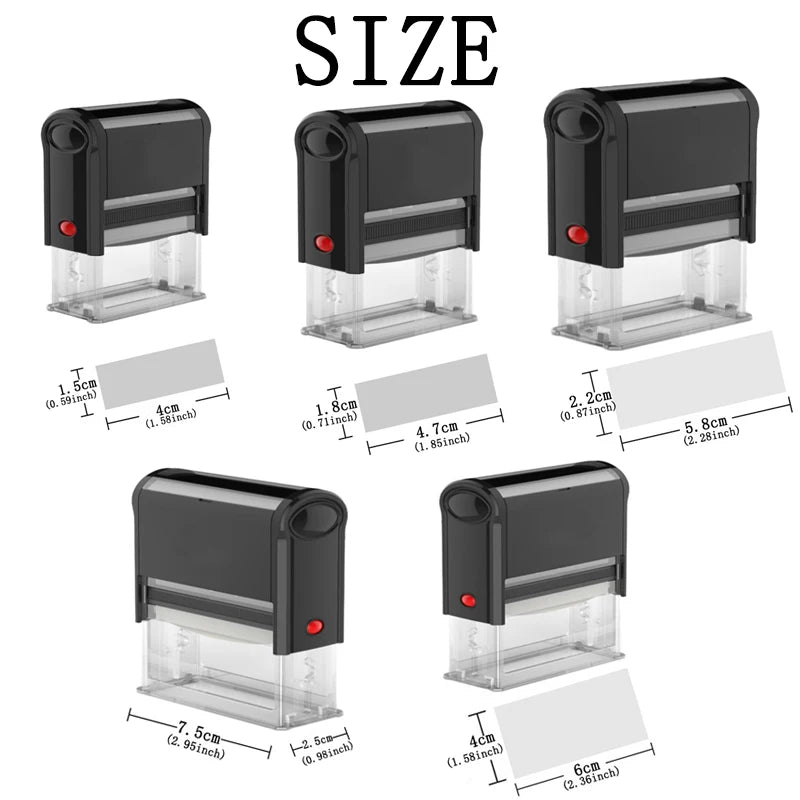 Custom Self-Inking Stamp Customized LOGO Self-Inking Business Address Wax Seal Name Letter Handicrafts Personalize Rubber Stamps