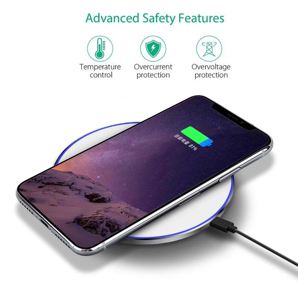 15W Type-C Wireless Charger Pad Receiver Kit For Samsung S20 S10 S9 S8 Wireless Adapter Coil For iPhone13 11 Pro 8 7 6S 6 5