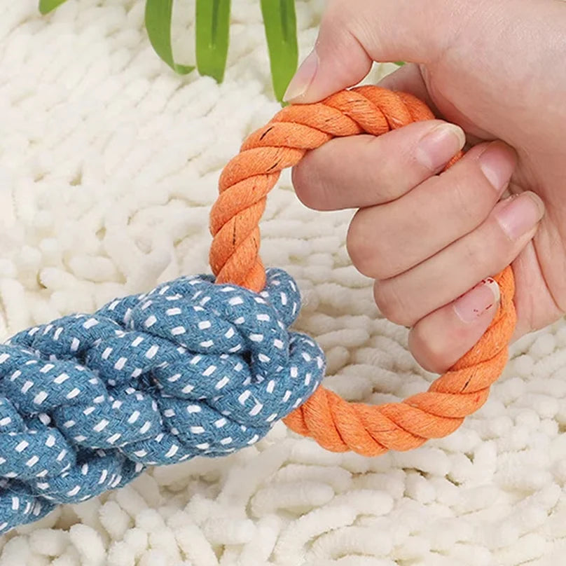 1PC Handwoven Pet Dog Toy for Teeth Cleaning And