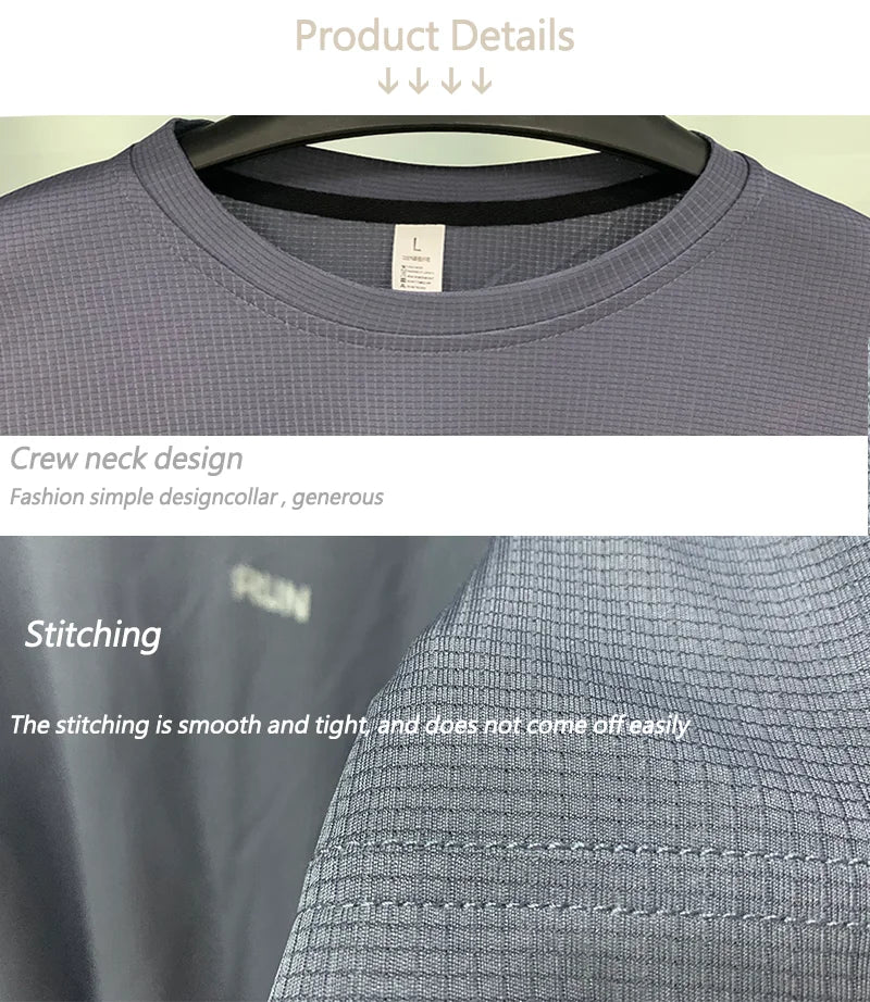 Quick Dry Breathable T-Shirt Sports Tops Training Clothes Long