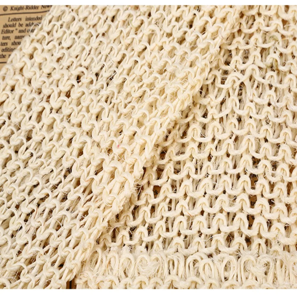 Handle Durable Bathroom Sisal Back Strap Skin Care Shower Scrubber Shower Towel