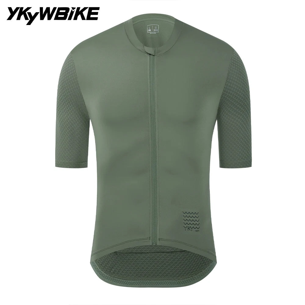 YKYWBIKE Man's Cycling Jersey Summer Road Bike Shirt Breathable