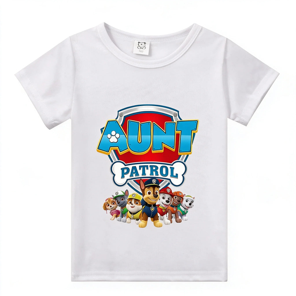 Paw Patrol Parent-child Outfit Birthday Party Tee Dad Mom