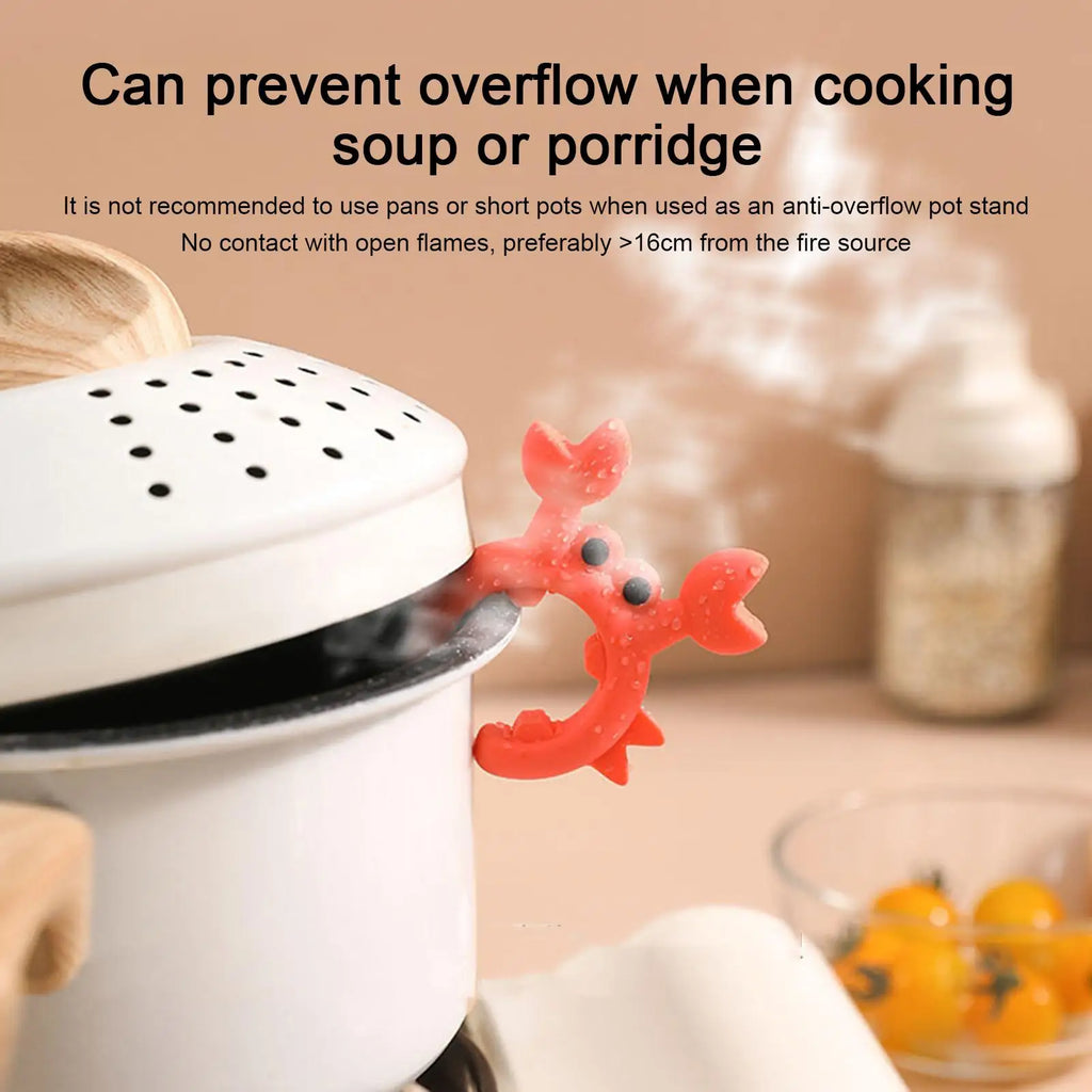 Crab-Shaped Silicone Utensil Rest