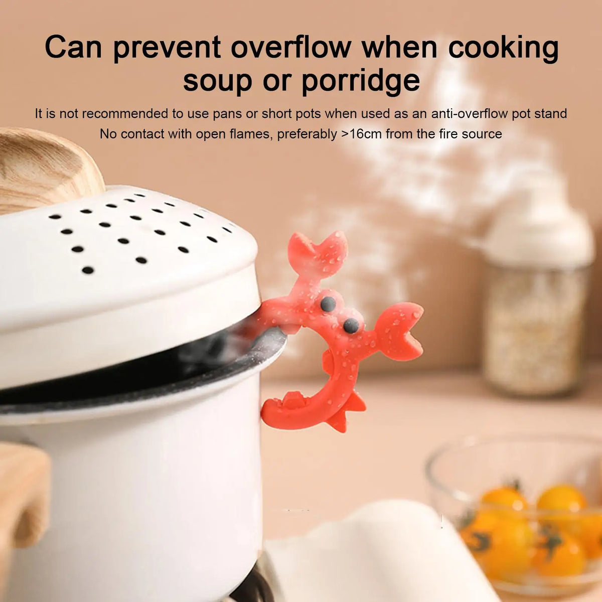Crab-Shaped Silicone Utensil Rest