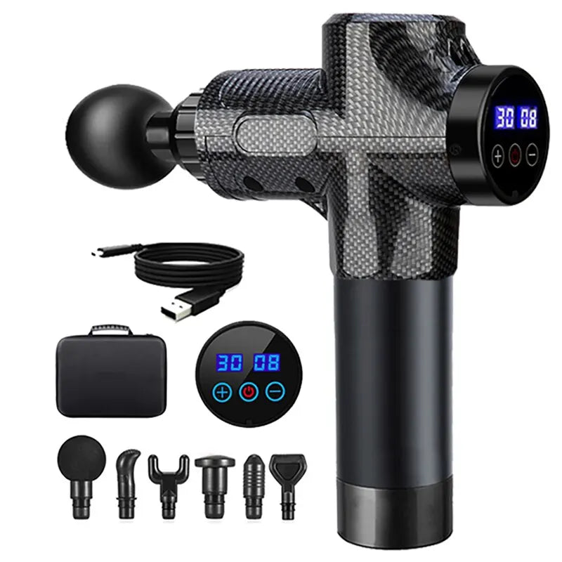 Electric Deep Tissue Massage Gun with Storage Bag