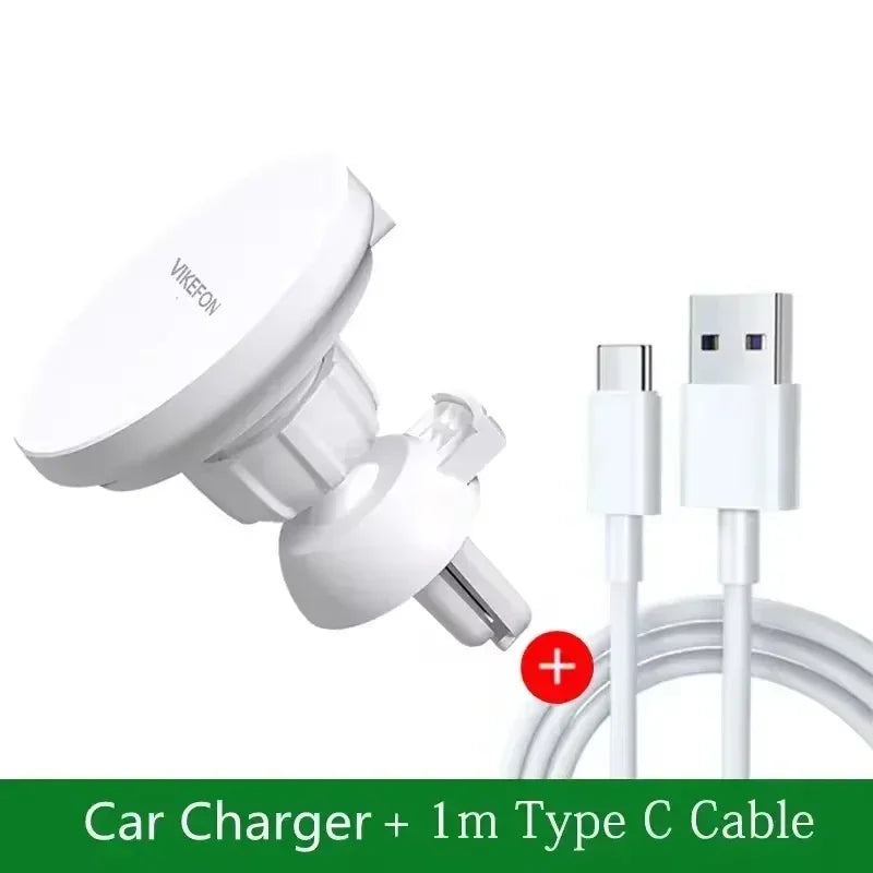 Magnetic Wireless Charger Air Vent in Car for Macsafe iPhone 12 13 14 15 16 Pro Max Magnet Phone Holder Fast Car Charging Stand