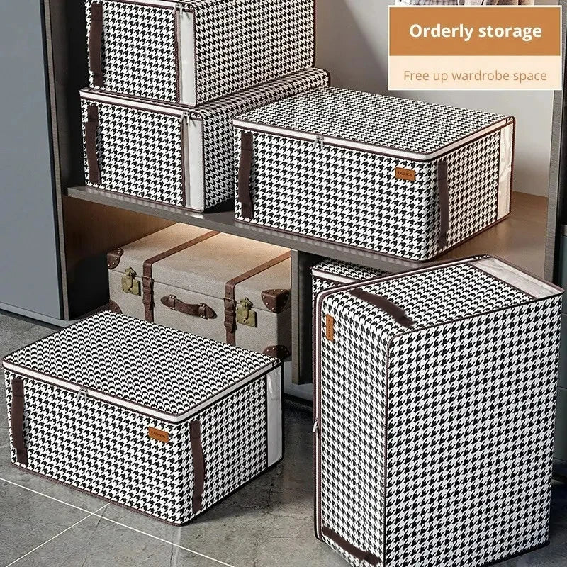 Thickened Non-woven Quilt Storage Bag For Household High-capacity Clothing Clothes Packaging Bag Organizing Luggage Bag