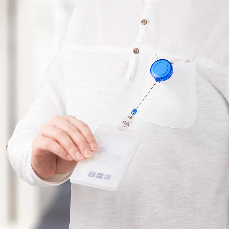 10pcs Retractable Badge Holder Clips for Nurse ID Badge Reel with