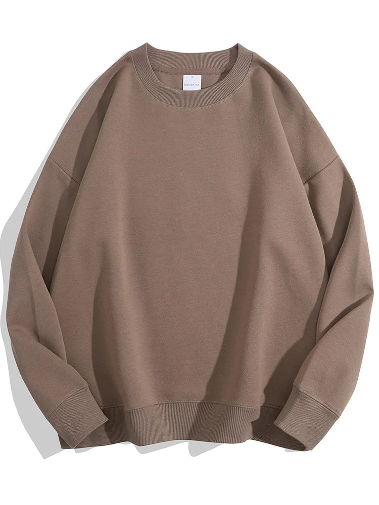 Autumn Oversized Sweatshirts Women Cotton Loose Pullovers Red O Neck Warm Sweatshirt For Women Oversize Winter Clothes Fleece