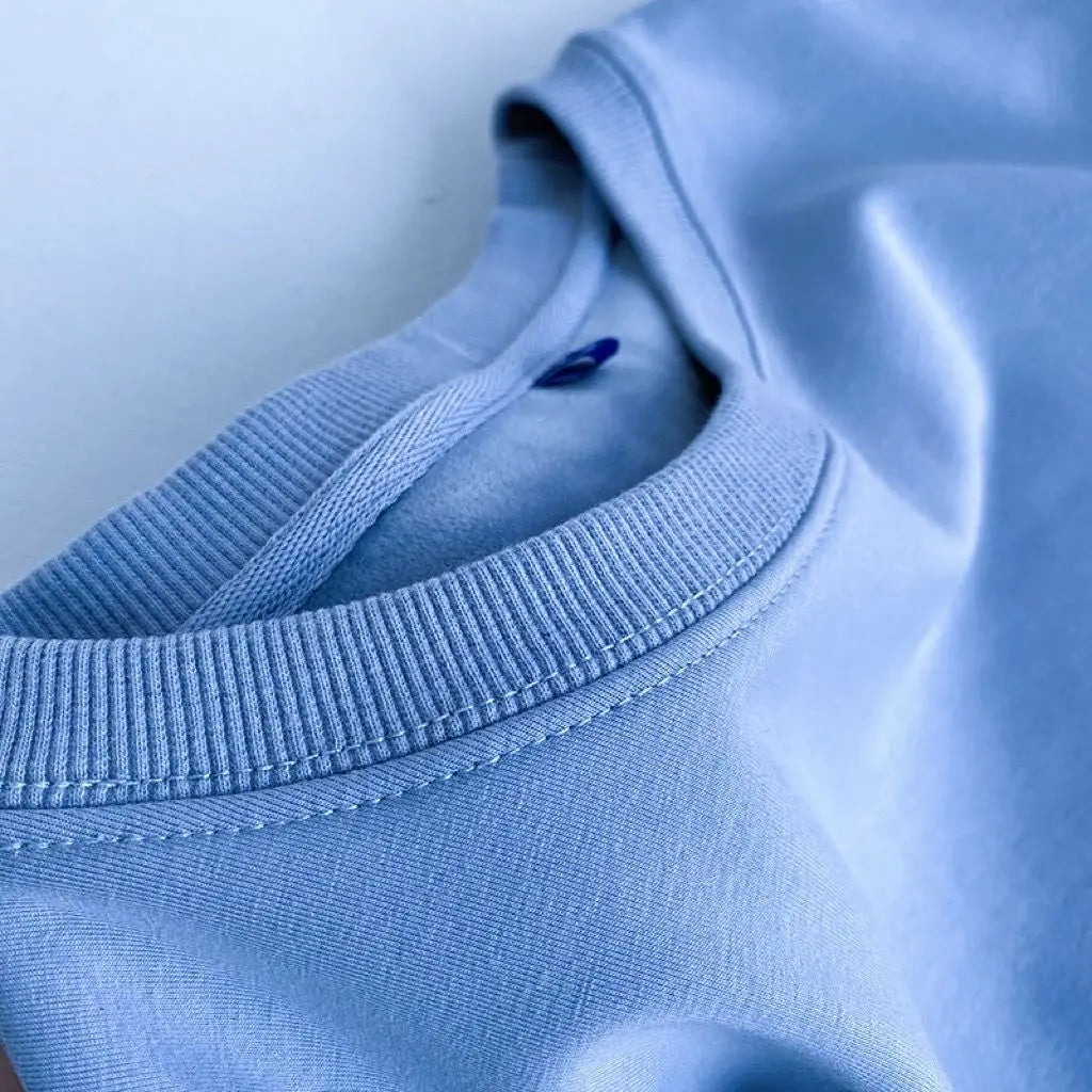 600G Pure Cotton Plush Thickened Sweatshirt Thin Plush Heavyweight Solid Round Neck Sweater Autumn Winter Warm Sweater