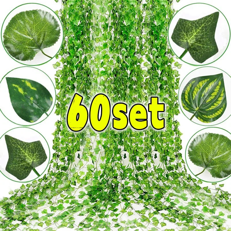 Artificial Green Ivy Leaf Rattan Creeper Leaves Vine Hanging