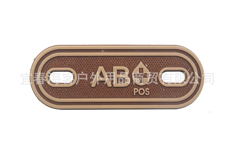 2PCS Shoelace Blood Buckle Charm PVC Tactical Bag Clothing Zipper Blood Tag Charm Military Patches Tactical Patch